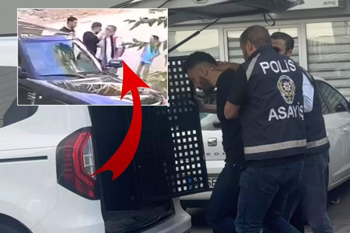 Babayı çocuklarının önünde tokatlayan magandanın bahanesine bakın